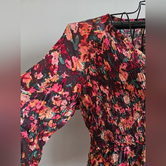 Maurices Floral Smocked Tunic Blouse - Picture 5 of 9